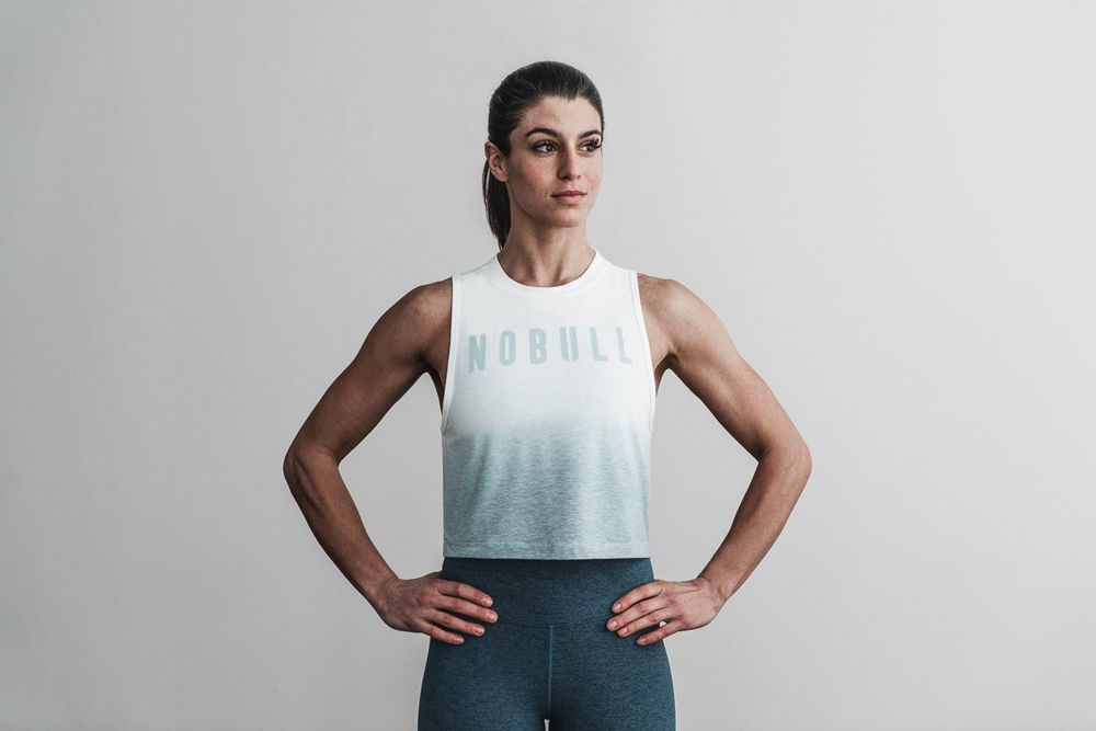 NOBULL Muscle Tank Üstleri Bayan - Mavi - Turkiye (VPL-913507)